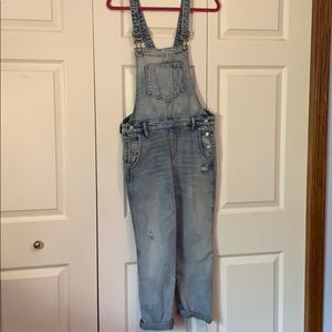 Acid wash overalls 10 petite